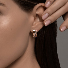 Серьги золотые пробы 585 с фианитом