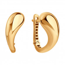 Серьги золотые пробы 585 без вставок