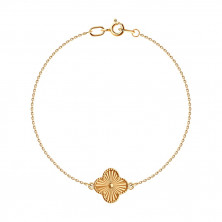 Браслет золотой пробы 585 без вставок