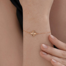 Браслет золотой пробы 585 без вставок