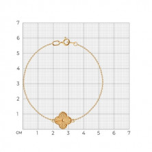 Браслет золотой пробы 585 без вставок