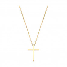 Колье Крест золотое пробы 585 без вставок