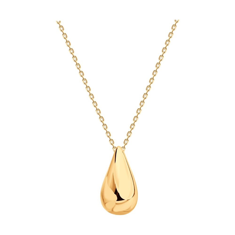 Колье золотое пробы 585 без вставок