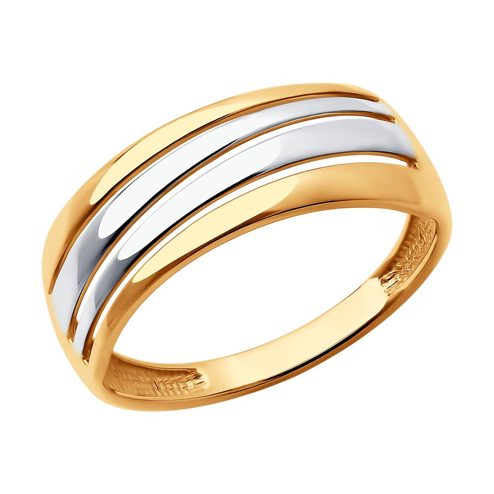 Кольцо золотое пробы 585 без вставок