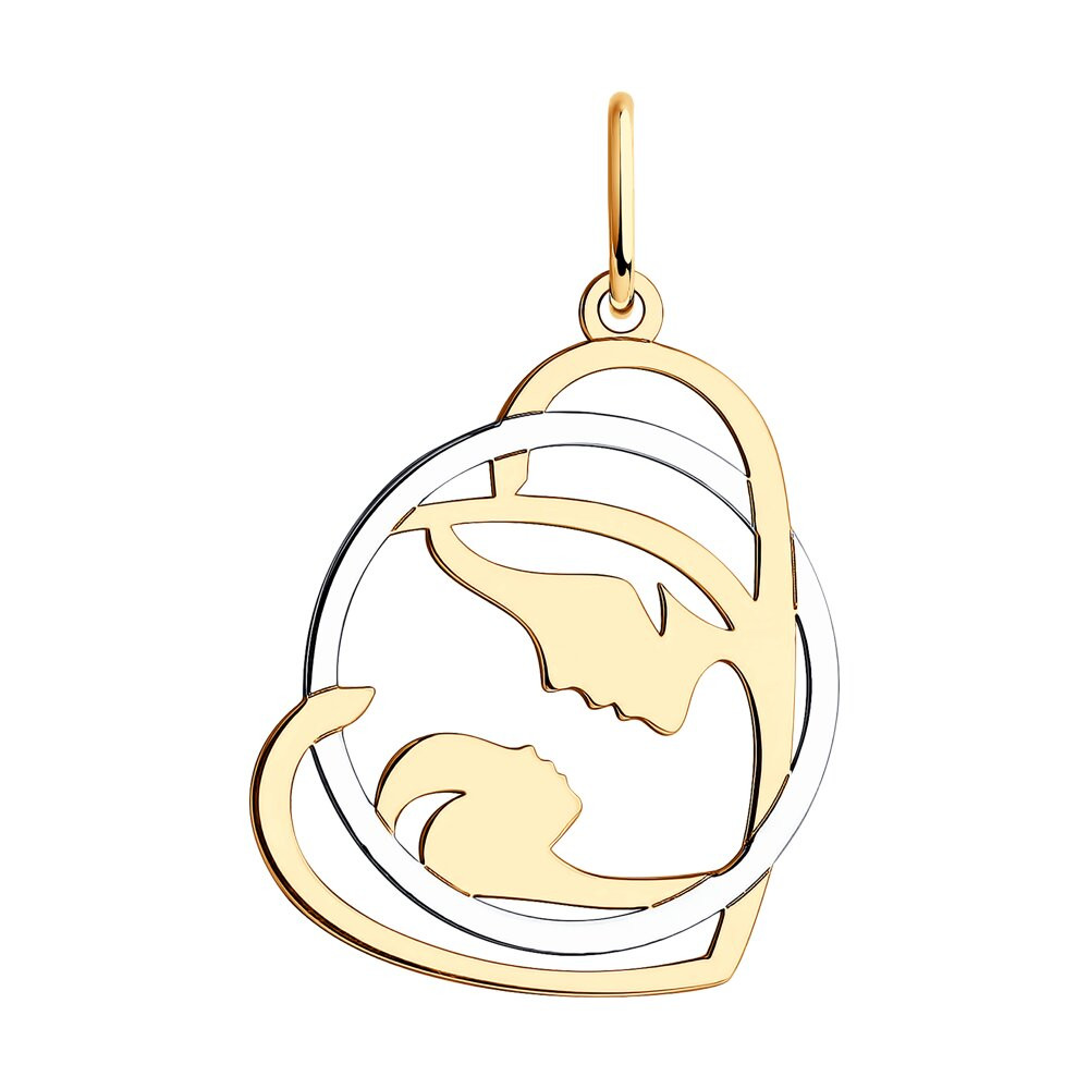 Подвеска золотая пробы 585 без вставок